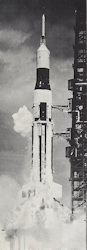 The launch of Saturn-Apollo 7 (SA-7), a Saturn I Block 2, September 18th, 1964