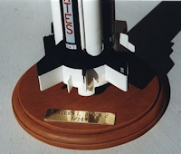 Detail of Saturn I, Block 2 model (SA-7)