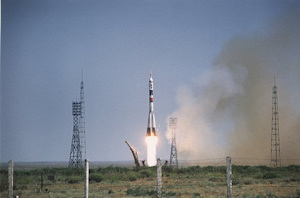 Soyuz TM 15 launch July 27, 1992