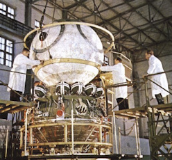 Vostok spacecraft being assembled in the 1960s